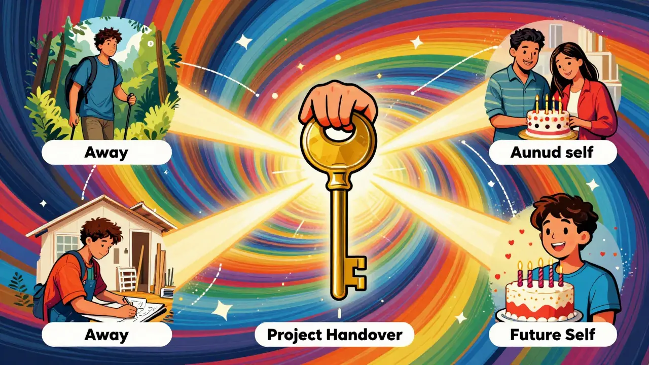 Family sharing secure access keys via colorful light streams