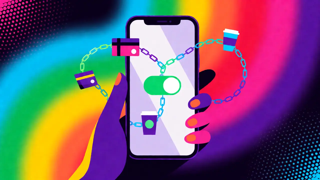 Stylized smartphone showing active Swash app rewards